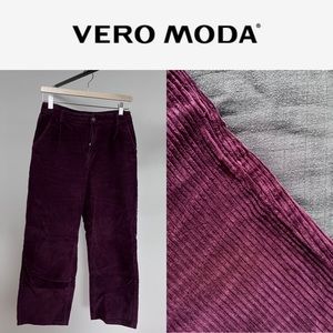 Vero Moda wide-leg cropped corduroys